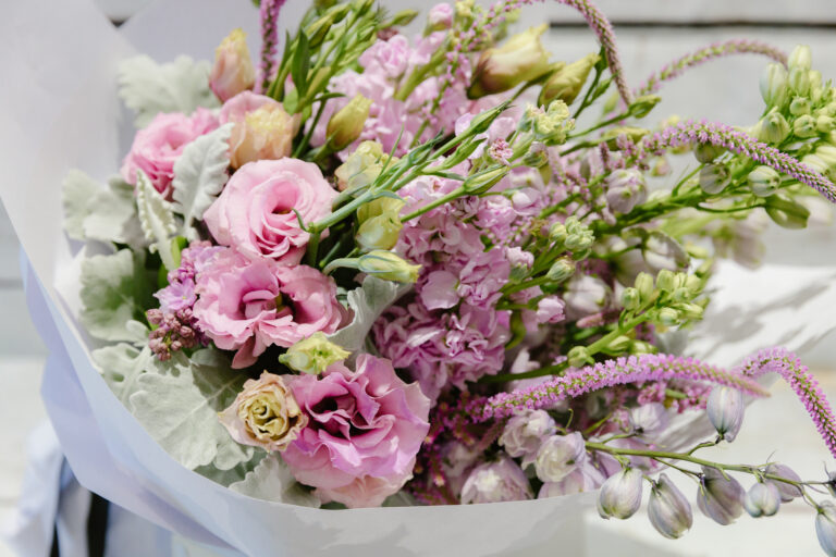 Blushing Pastels bouquet by a Ferntree Gully florist