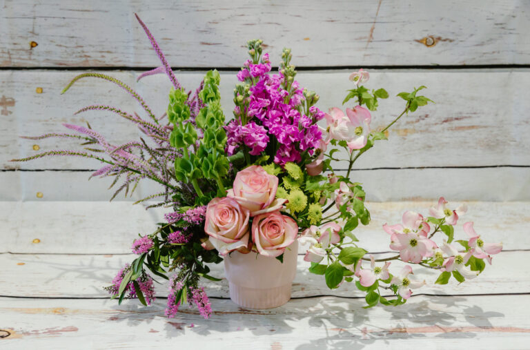 Pastel flower arrangement